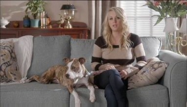 Kaley and her dog, Shirley.