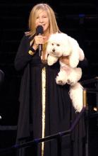 Barbra and Samantha on stage