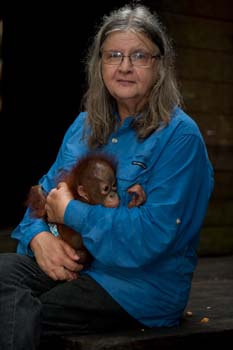 Scientist, conservationist, educator and formost expert on Orangutans -Dr. Galdikas 