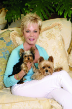Nancy Corzine with Coco and Lily