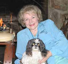 Betty White and her dog.
