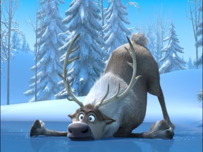 Can't leave out our animated animals! Sven the reindeer melted our "frozen" hearts!