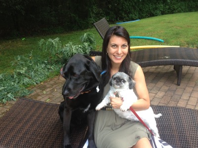 Wanda Maltroha of the Surya team with some of her rescued pets!