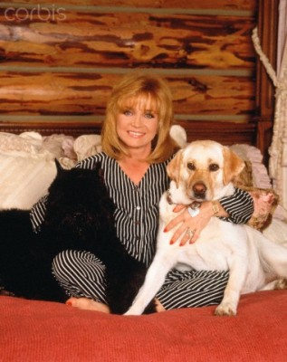 Barbara Mandrell with Her Dogs