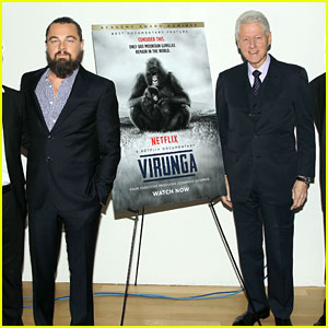 Leonardo di Caprio & Bill Clinton at the Virungo screening.