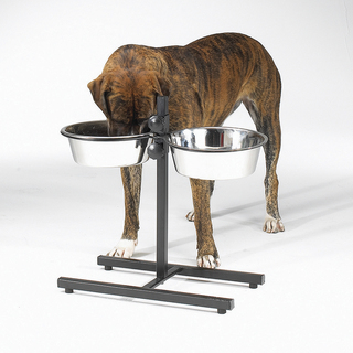ProSelect-Black-Adjustable-Dog-Diner-with-Bowls-P14943827